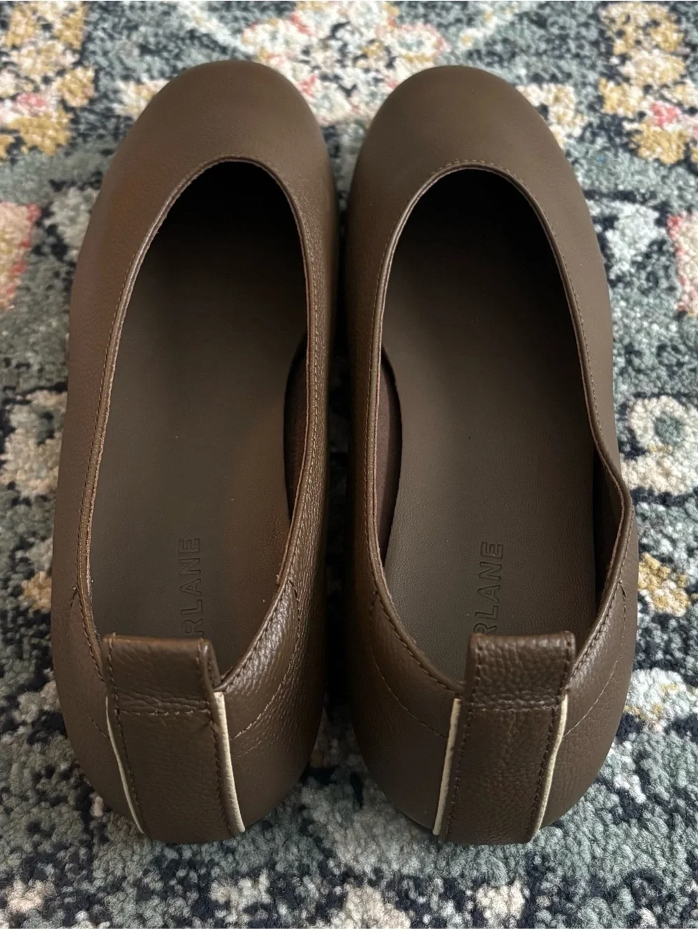 Everlane The Day Glove Leather Flats in Cocoa Brown Sz 6.5 - Picture 7 of 11